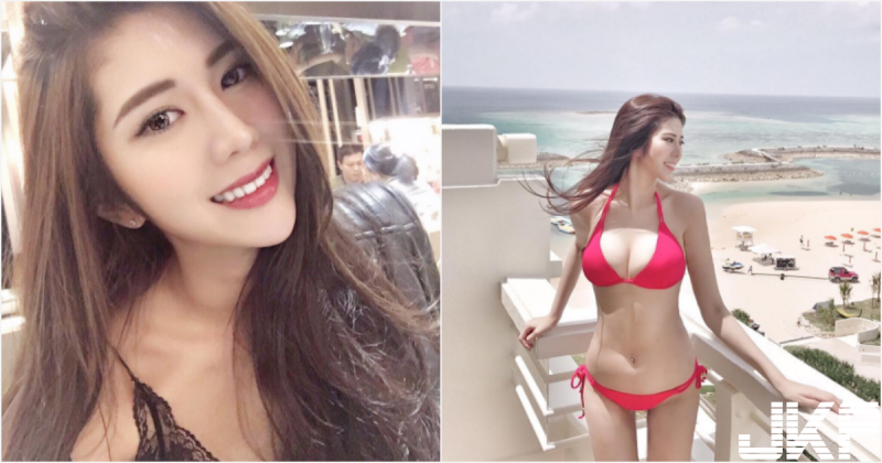 九頭身美女曬「逆天美腿」  穿紅比基尼..巨乳快蹦出來了！