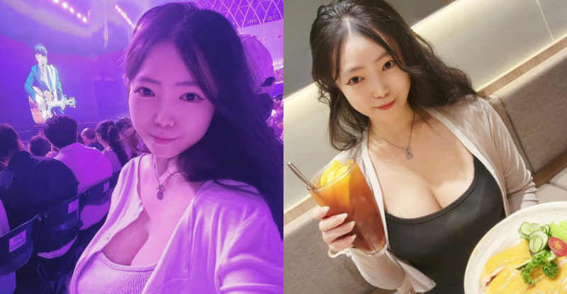 JJ小粉絲「章魚孃」演唱會曬胸器，「秀深美乳溝」還不小心有了！