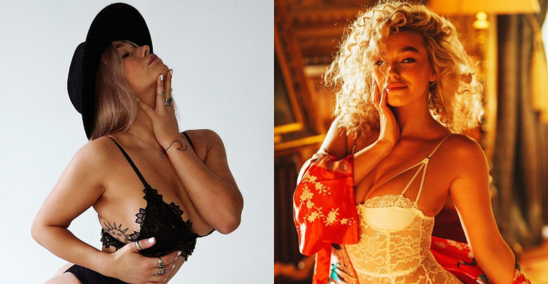 狂放不羈！妹子「性感凹背」完美S曲線乍現　「爆乳解放」奶味噴散