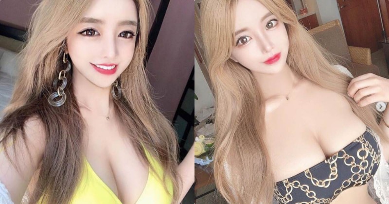 爆奶甜心胸前「地心引力」超強大，巨大乳量讓人無法專心吃飯！