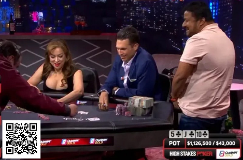 【EV扑克】三人翻牌全下，发四次牌争夺110万美元巨池，A高成为最大赢家