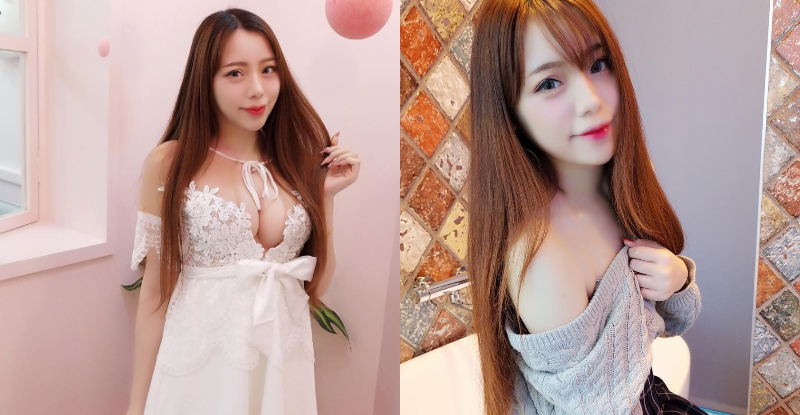 男人都中意！超兇妹子「鍾依依」換上甜美小洋裝超夢幻，巨美雪乳卻從胸前瘋狂溢出！