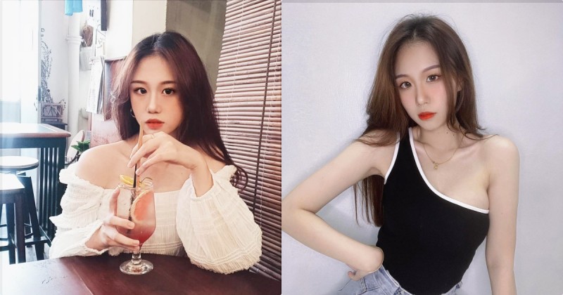 美妝小姐姐「斜肩上衣展現側乳」，「誘惑的胸型」實力滿滿！